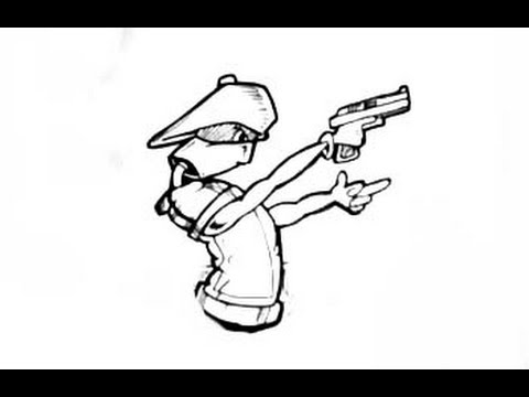 480x360 How To Draw A Crazy Spraycan With A Gun