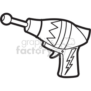 300x300 Royalty Free Toy Space Gun Cartoon Vector Image Outline 397930
