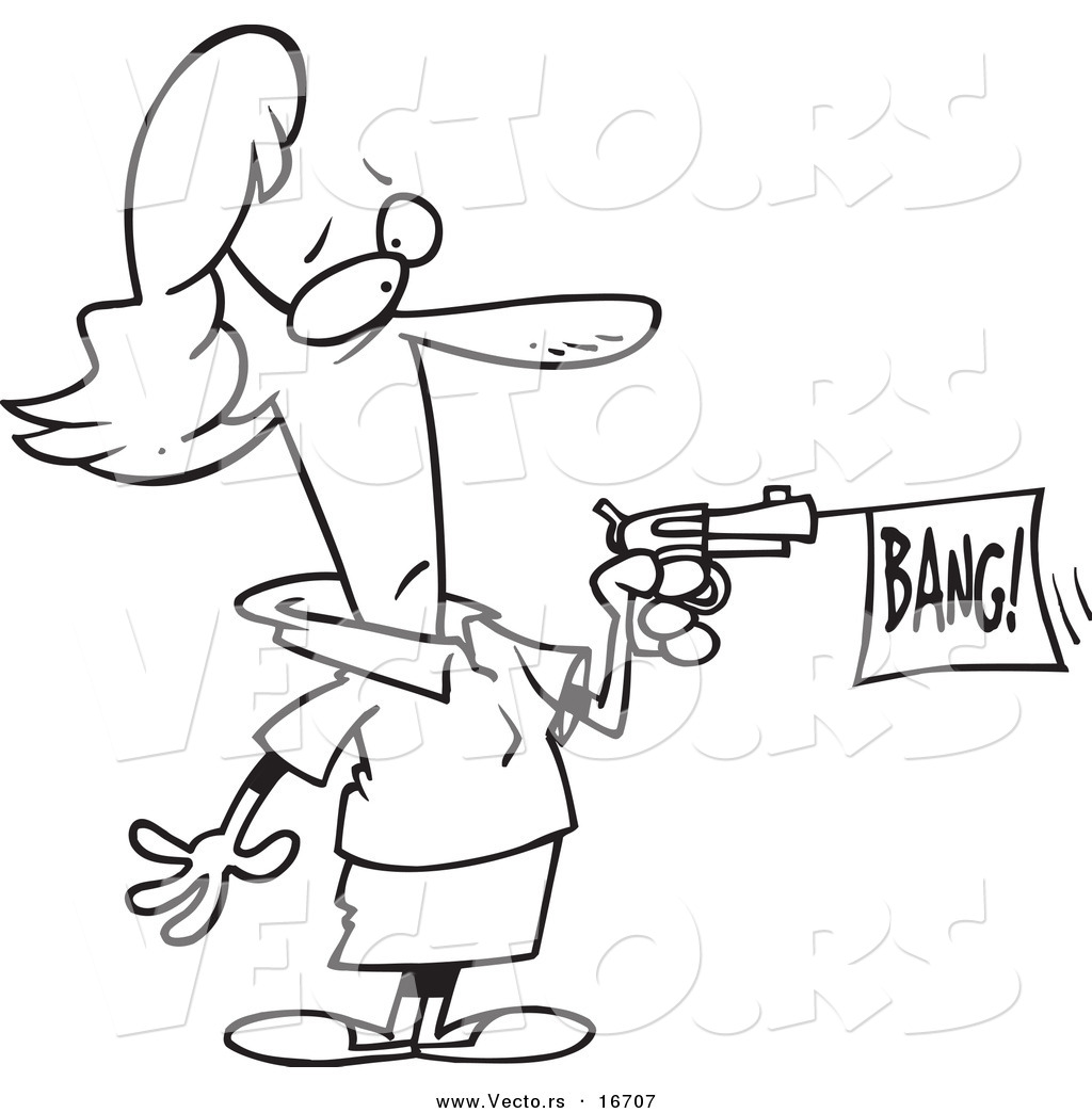 1024x1044 Vector Of A Cartoon Gun