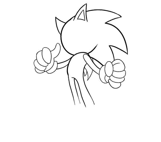 678x600 How To Draw Sonic The Hedgehog In A Few Easy Steps Easy Drawing