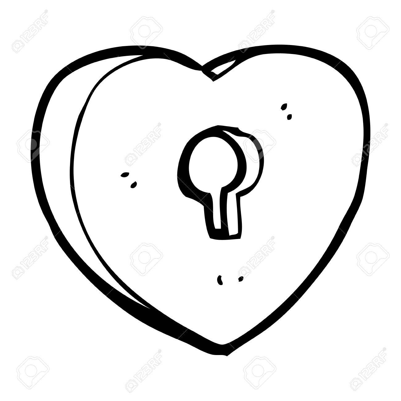 1300x1300 Cartoon Heart With Keyhole Royalty Free Cliparts, Vectors,