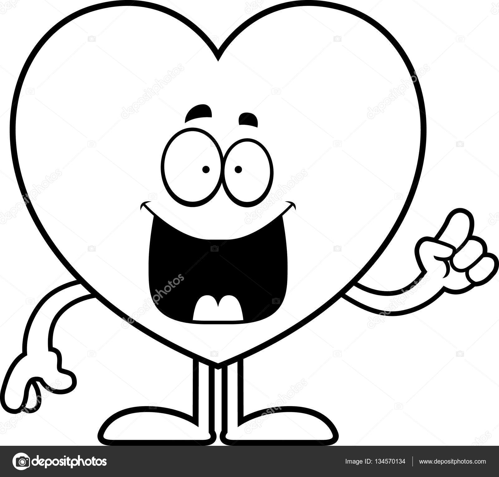 1600x1528 Cartoon Heart Idea Stock Vector Cthoman