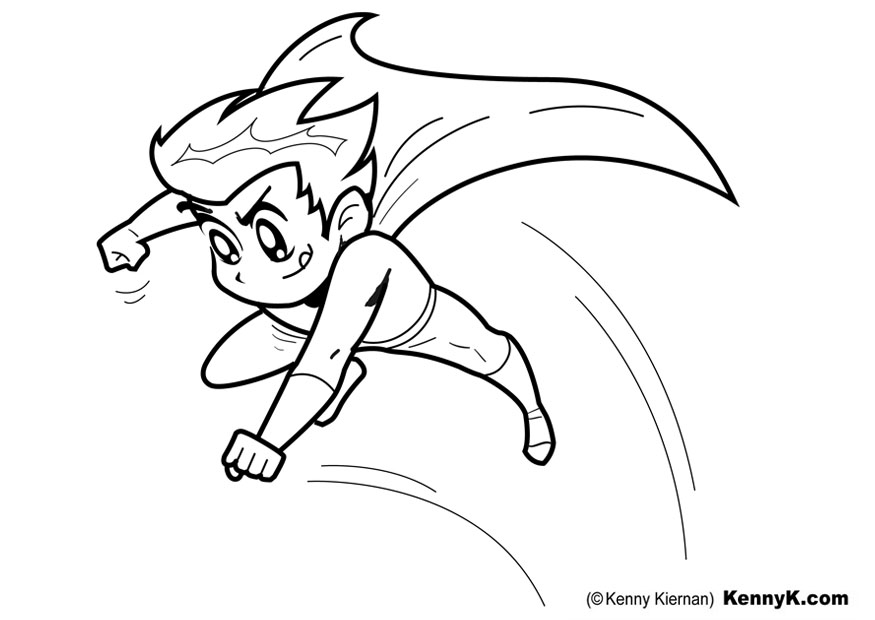 875x620 Batman Super Hero Cartoon Coloring Pages Coloringkids.co Super