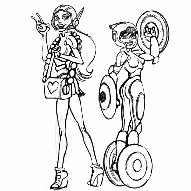 640x640 New Grfx Quick Sketch Of Two Characters From Big Hero 6. I