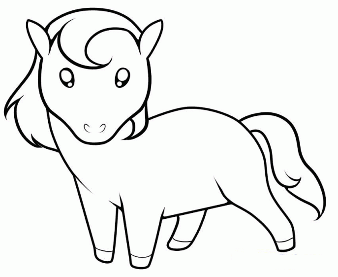 687x562 Coloring Pages Breathtaking Cute Horse Coloring Pages Cute Horse
