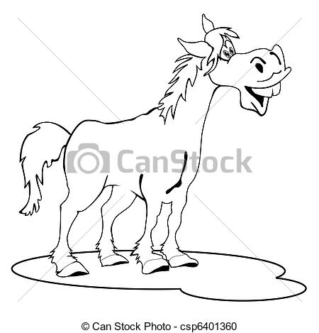 450x469 Drawn Horse Funny