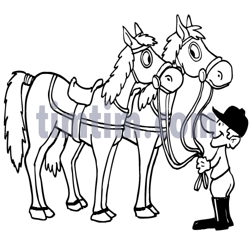 504x484 Free Drawing Of Horse Jockey Bw From The Category Farm Animals