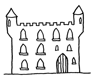 381x321 Cartoon House For Duty