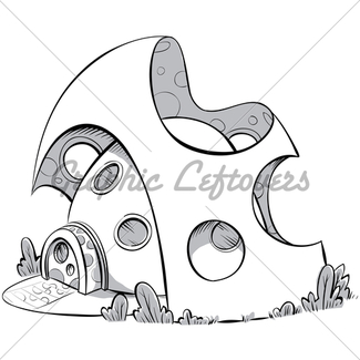 325x325 Cartoon House Gl Stock Images