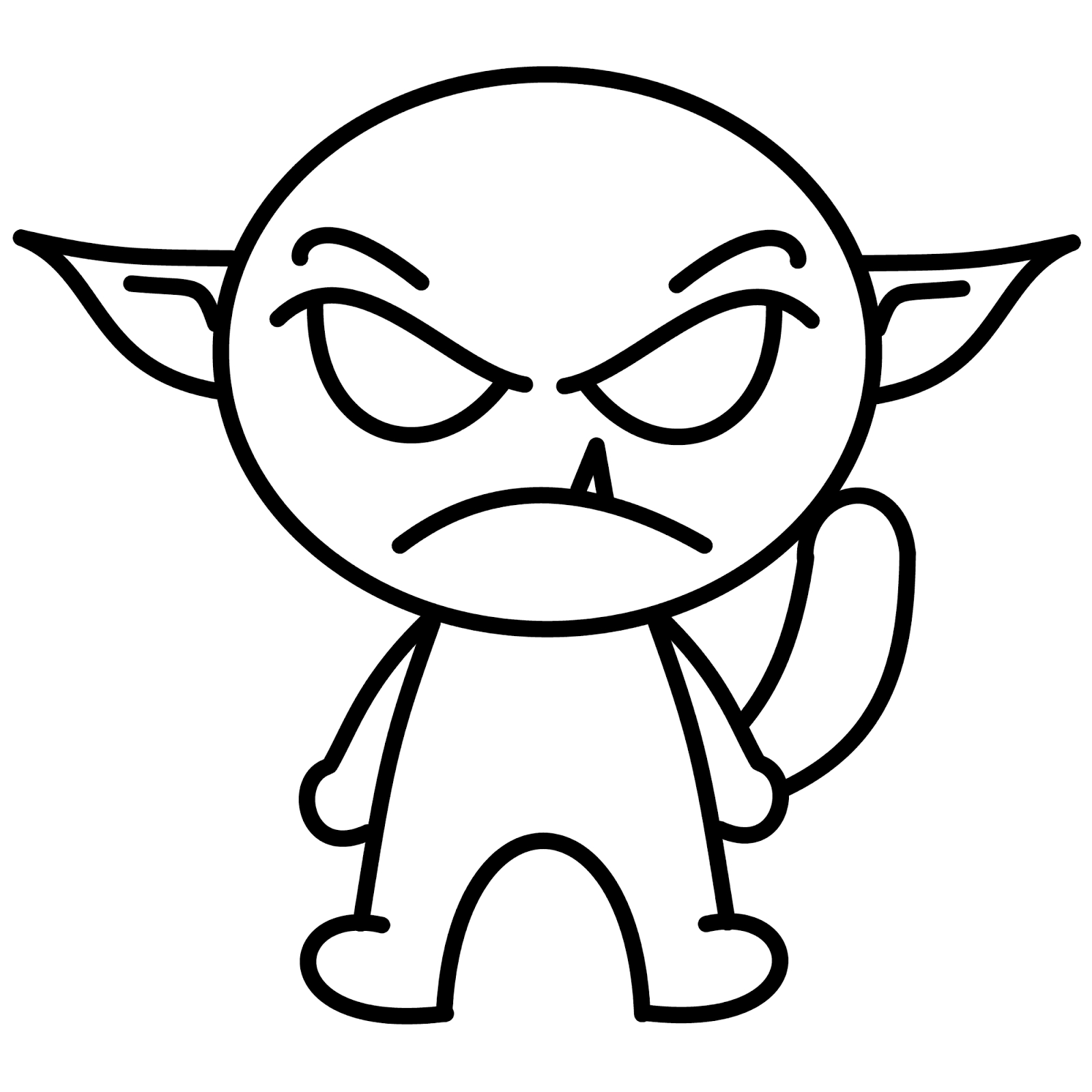 1600x1600 Cartoon Monster Drawings