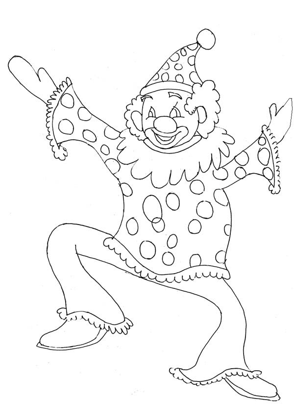 600x824 The Funny Man Joker Coloring Page