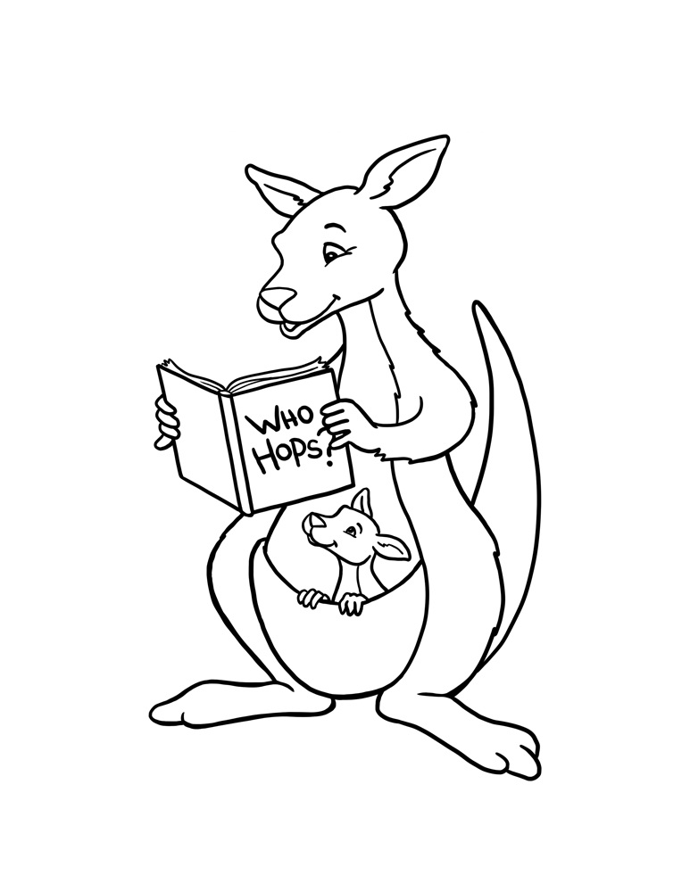 773x1000 Free Printable Kangaroo Coloring Pages For Kids