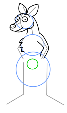 260x438 Cartoon Kangaroo Step By Step Drawing Lesson