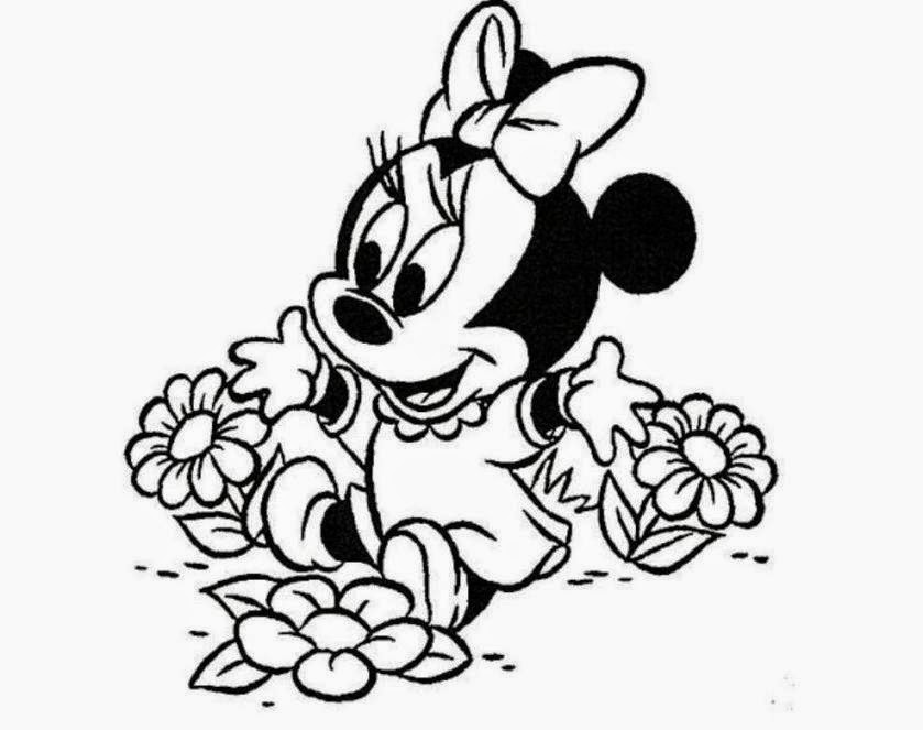 839x663 Colour Drawing Free Wallpaper Beautiful Minnie Mouse Disney