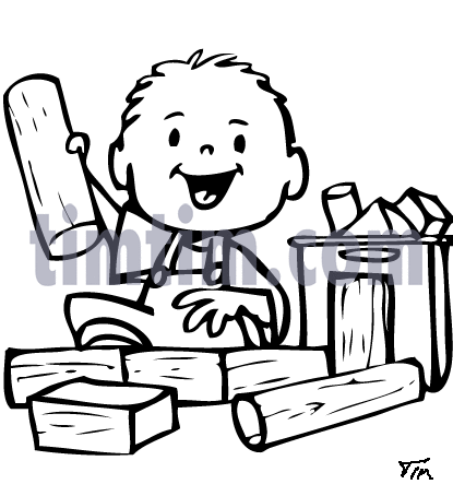 415x454 Free Drawing Of Building Blocks Bw From The Category Parents