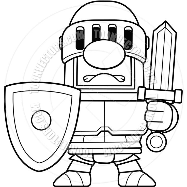 Cartoon Knight Drawing