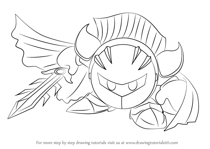 800x566 Learn How To Draw Meta Knight From Super Smash Bros (Super Smash