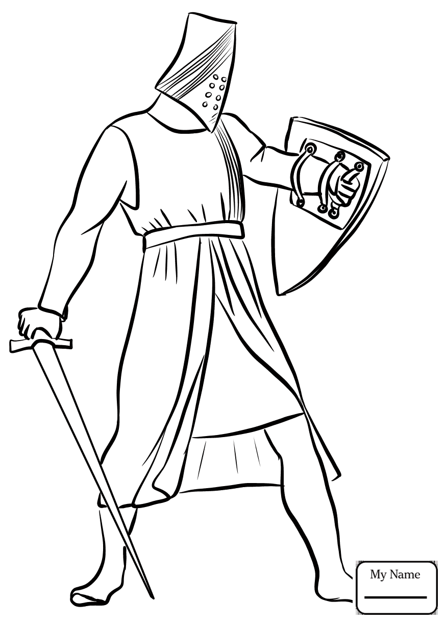 874x1224 Coloring Pages For Kids Fantasy Mythology Cartoon Knight On Horse