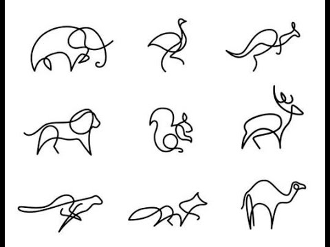 480x360 One Line Animal Painting Creative Ideas Dyi