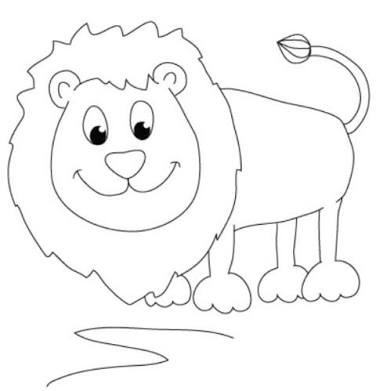 376x391 Easy To Draw Lion