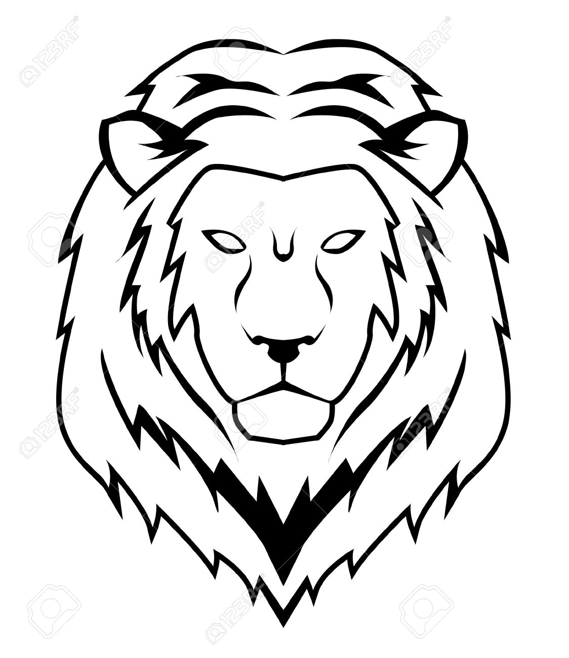 1124x1300 Lion Face Royalty Free Cliparts, Vectors, And Stock Illustration
