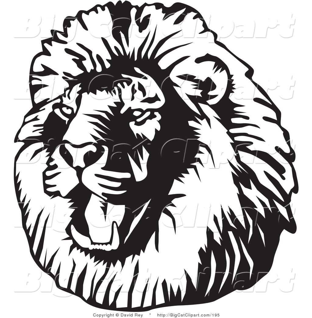 1024x1044 Lion Head Roaring Facing The Right Clipart