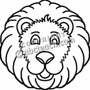 300x300 Cartoon Lion Face Clipart