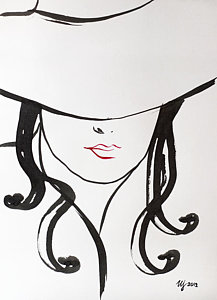 217x300 Lips Kiss Drawings