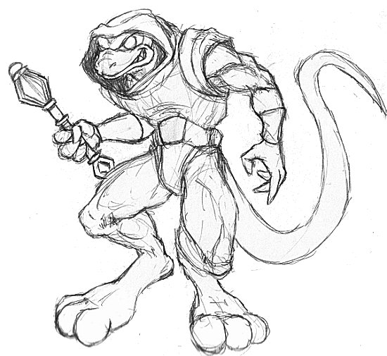 550x505 Lizard Man From Motu By Heckfire