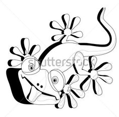 236x231 Lizard Outline The Outline Of A Lizard Cartoon Lizard Outline