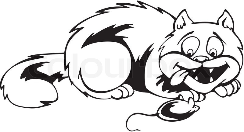800x434 Cat Amp Mouse Cartoon Stock Vector Colourbox