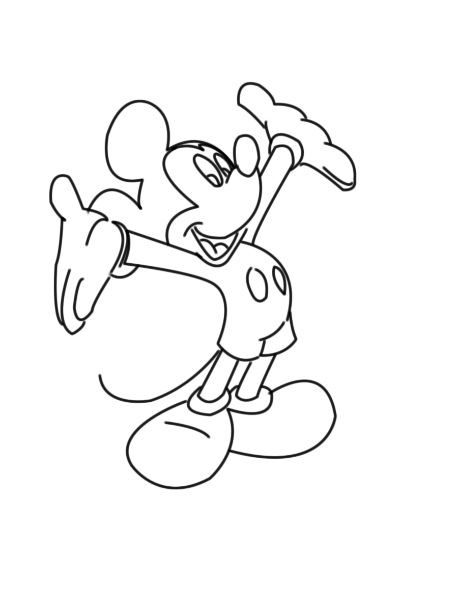 Cartoon Mickey Mouse Drawing