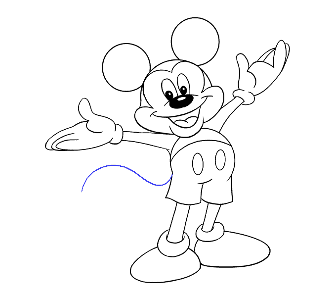 678x600 How To Draw Mickey Mouse Easy Drawing Guides