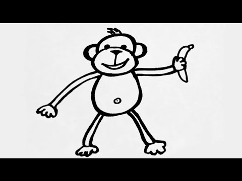 480x360 Art Lesson 164 How To Draw Cartoon Monkey Step By Step