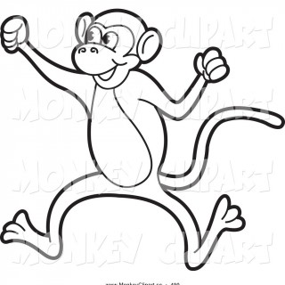 320x320 Tag For Loving Monkey Cartoon Drawing Two Cartoon Monkeys