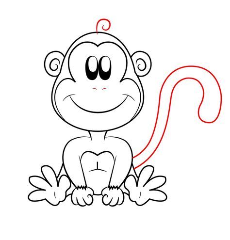 474x495 Gallery How To Draw A Cartoon Monkey,