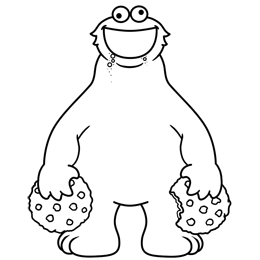 260x260 How To Draw Cookie Monster