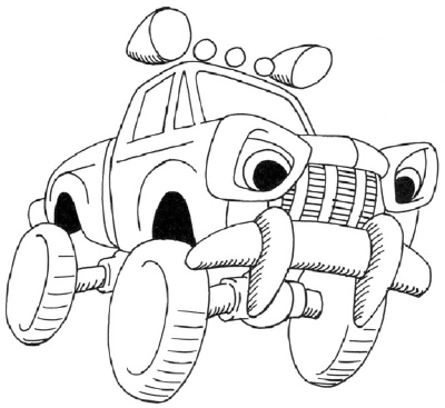 400x367 How To Draw A Cartoon Monster Truck Howstuffworks