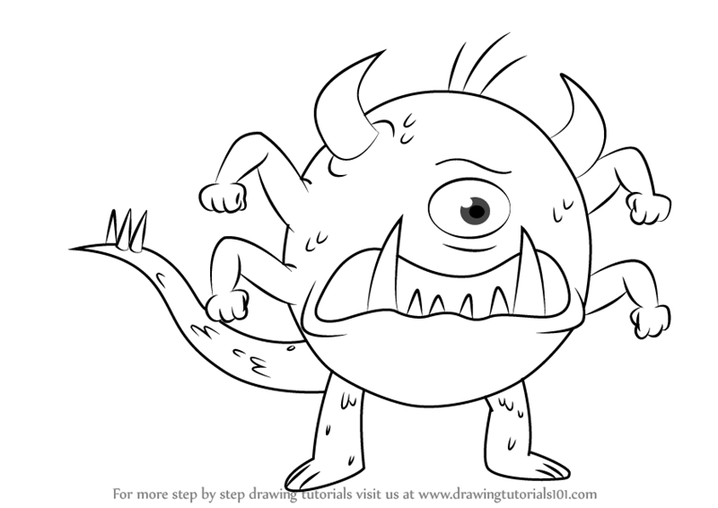 Cartoon Monster Drawing at GetDrawings | Free download