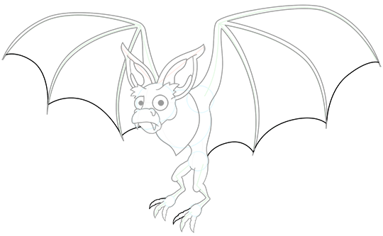 540x333 Cartoon Bat Monster Drawing Lesson