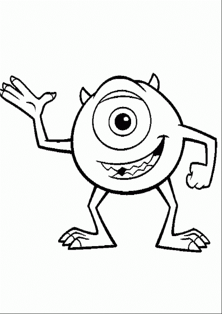 442x625 Best Monsters Inc Coloring Pages Photos