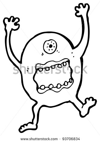 332x470 Scary Monster Drawings Clipart Panda