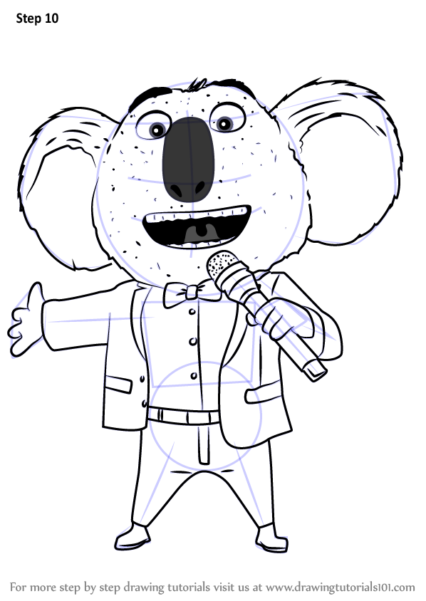 598x844 How To Draw Buster Moon From Sing