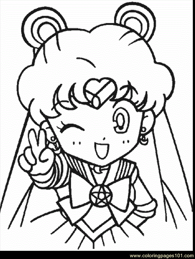 650x860 Sailor Moon Coloring Page