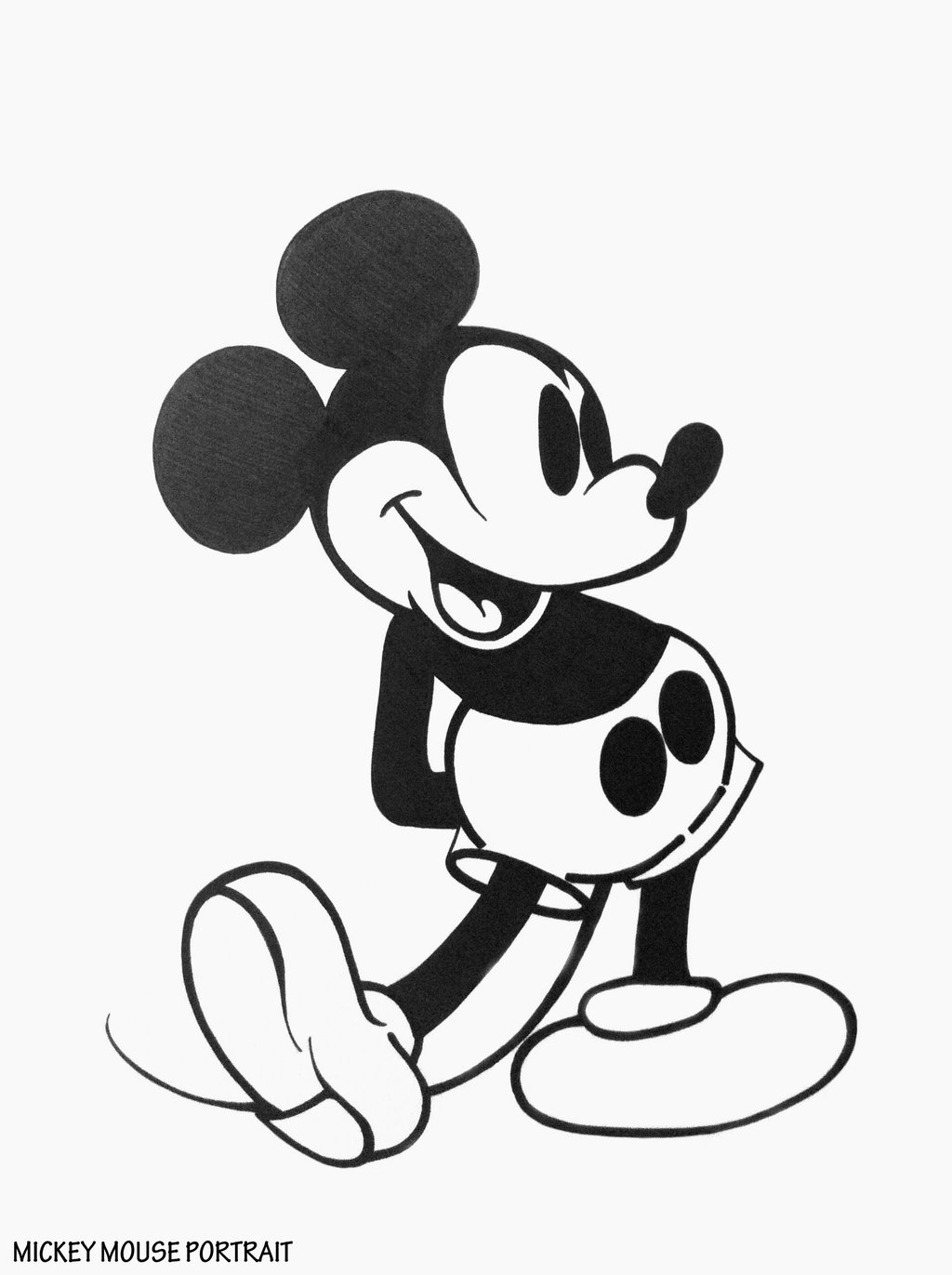1024x1371 Mickey Mouse Drawing Pictures Mickey Mouse Drawing By Bluepencils