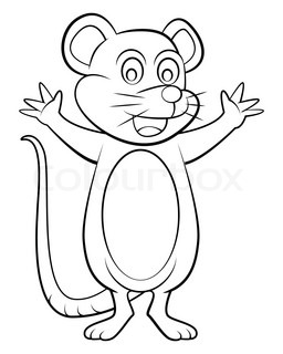 256x320 Cartoon Rat Or Mouse Stock Vector Colourbox