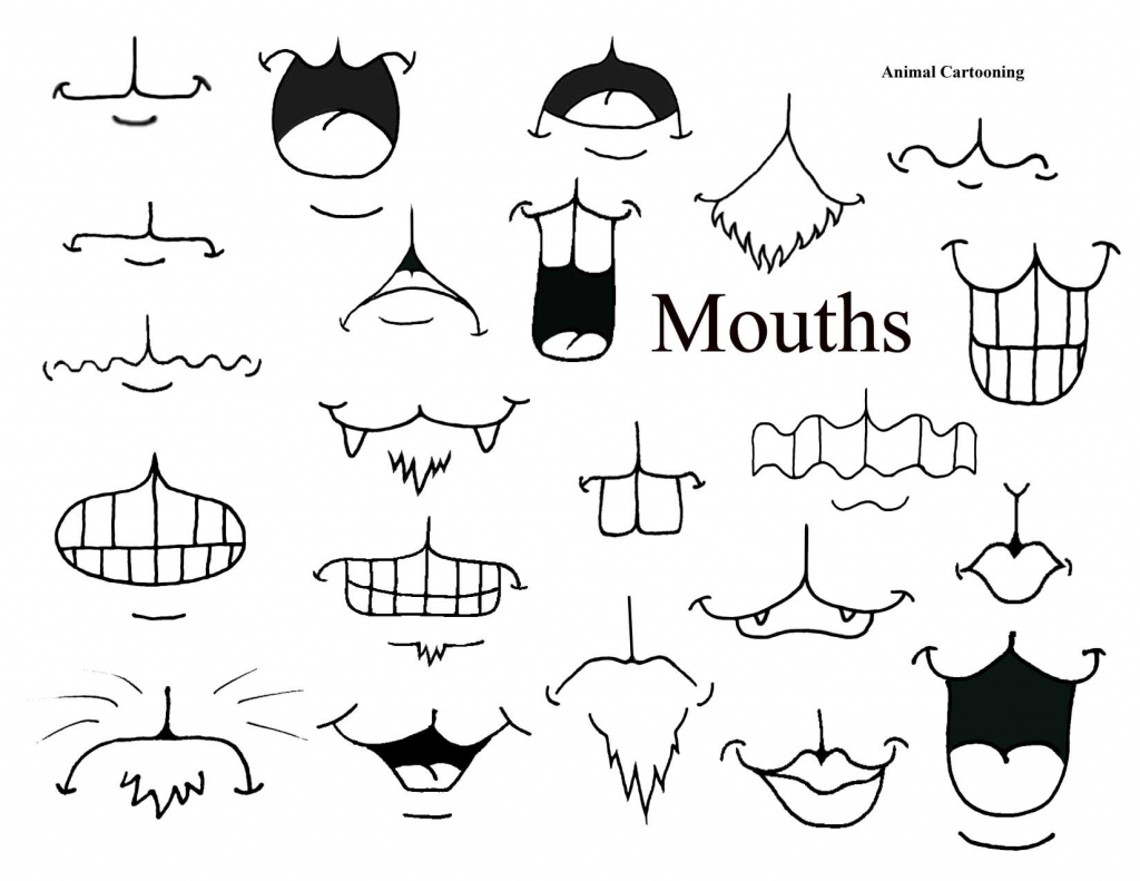 1024x791 Mouth Drawing Cartoon