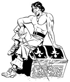 246x288 Pirate Strong Muscle Man Bare Chested Hunk Stud Hot Sexy