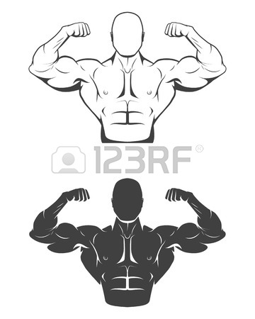 360x450 Strong Bodybuilder Man With Perfect Abs, Shoulders, Biceps