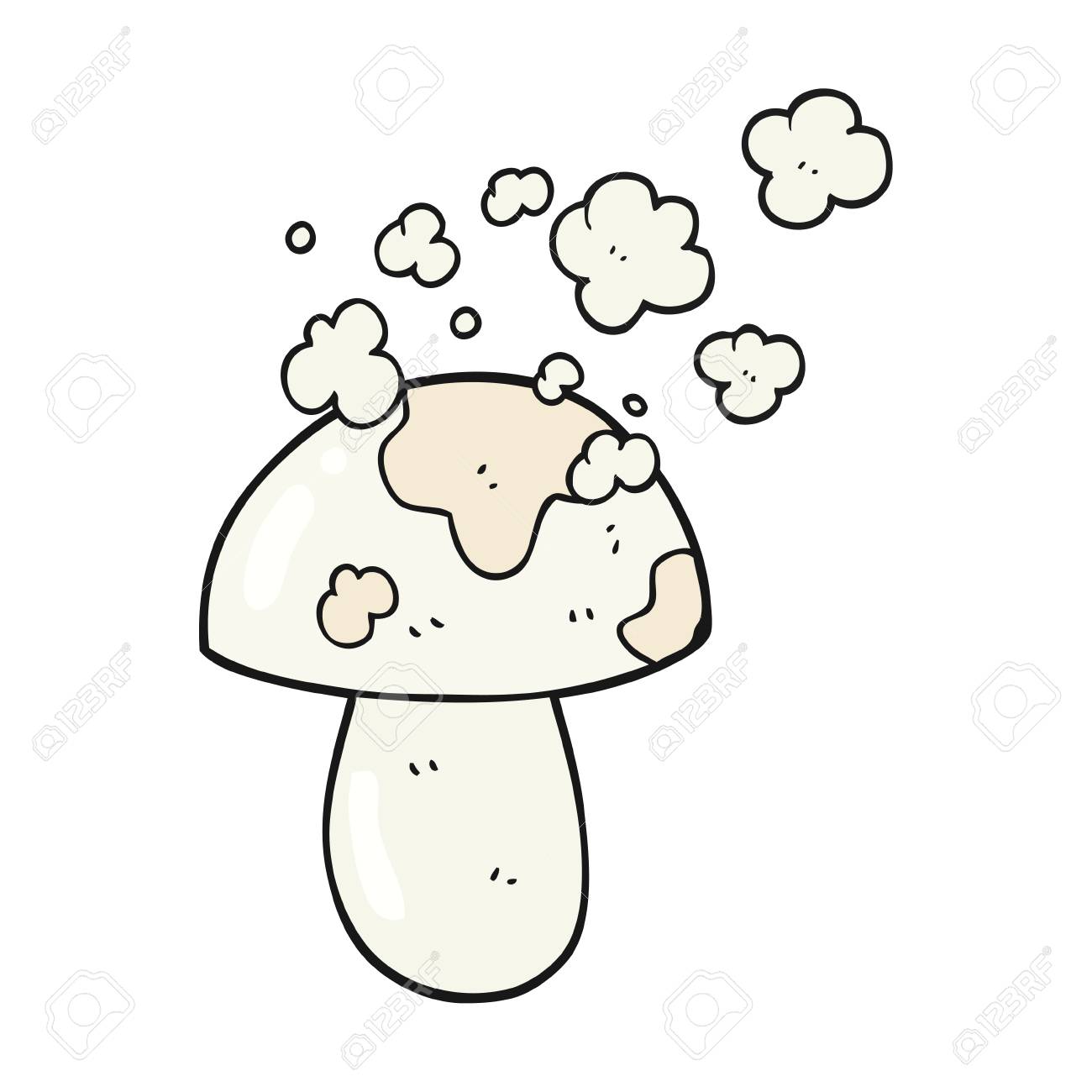 1300x1300 Freehand Drawn Cartoon Mushroom Royalty Free Cliparts, Vectors